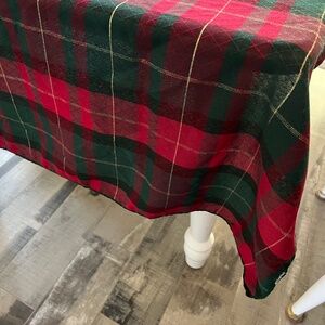 Festive Lightweight Tartan Tablecloth